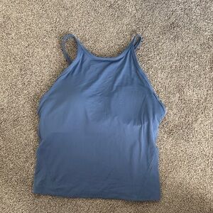 lululemon athletica High Neck Tank in Dusty Blue